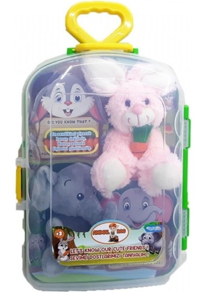 Asya Oyuncak Bavul Peluş Ikili Tavşan Fil CESE-10040