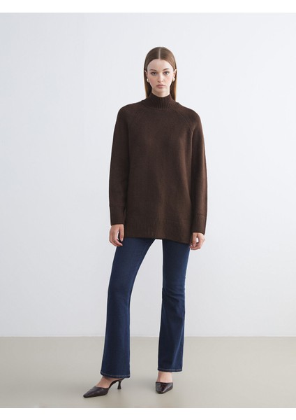 Yeni Sezon Yarım Balıkçı Yaka Kadın Triko Kazak modelleri