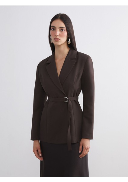 Yeni Sezon Krep Kadın Blazer Ceket