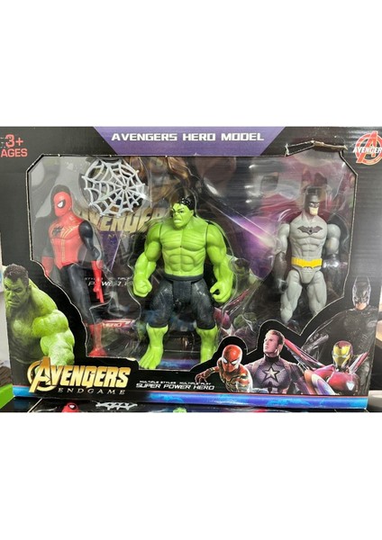 Kids Oyuncak Batman 3lü Işıklı Karakter Seti 2156-3