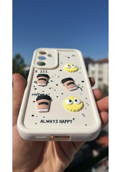 Galaxy A55 Uyumlu Kılıf Çıkartmalı Desenli Kamera Korumalı Kılıf fiyatları