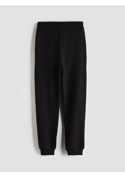 Yeni Sezon Beli Lastikli Kız Çocuk Kalın Jogger Eşofman Altı fırsatları