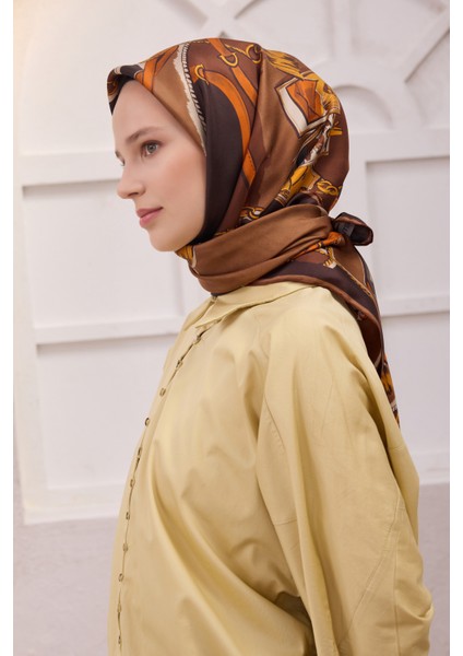Obje Desen Ipek Twill Eşarp 4205D01 81