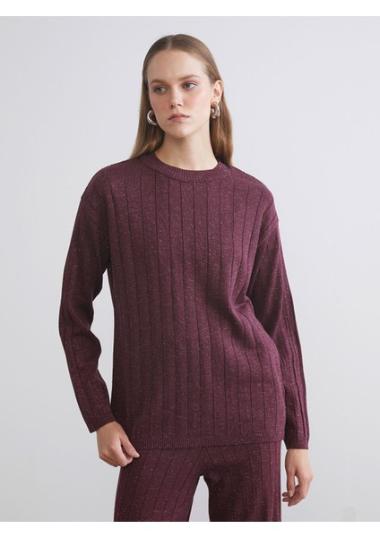 Yeni Sezon Bisiklet Yaka Simli Kadın Triko Kazak fiyatları