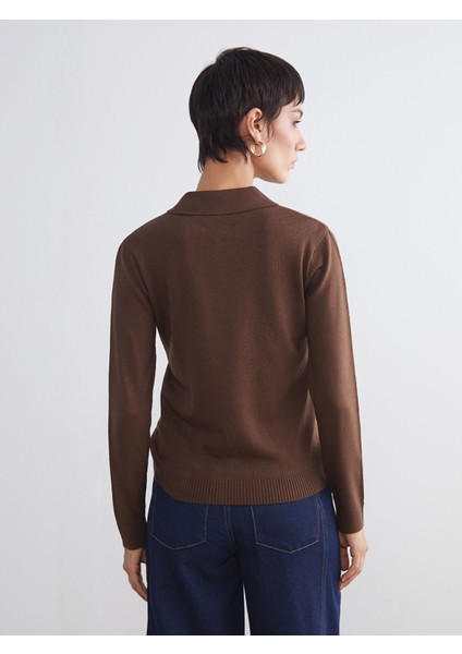 Yeni Sezon Polo Yaka Kadın Triko Kazak fırsatları