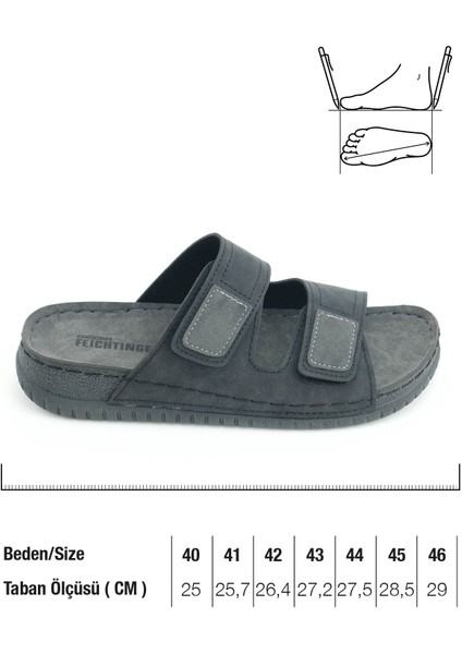 Yazlık Erkek Suni Deri Rahat Iç Taban Iki Cırtlı Kemer Ayarlanabilir Günlük Terlik fiyatları