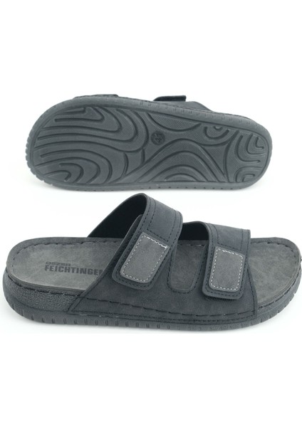 Yazlık Erkek Suni Deri Rahat Iç Taban Iki Cırtlı Kemer Ayarlanabilir Günlük Terlik indirimleri