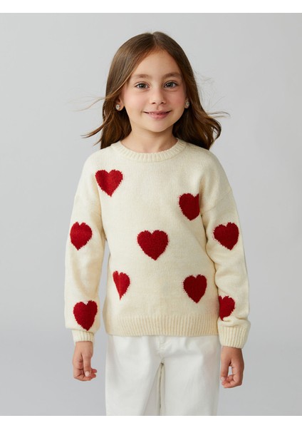Yeni Sezon Bebe Yaka Kız Çocuk Triko Kazak
