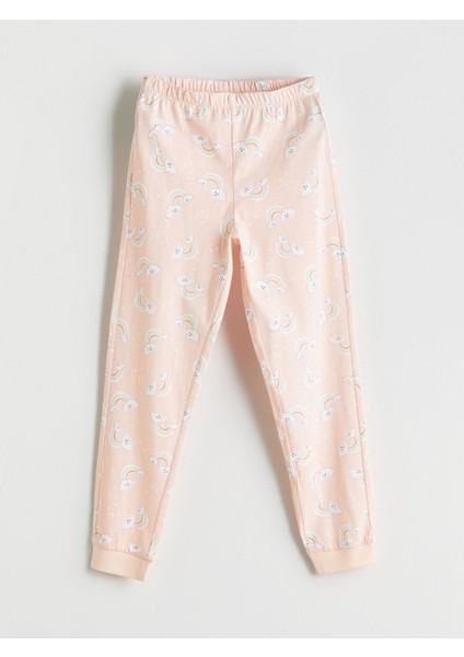 Yeni Sezon Bisiklet Yaka Kız Çocuk Pijama Takımı indirimleri