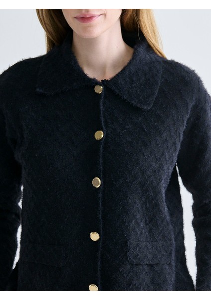 Yeni Sezon Polo Yaka Kadın Triko Hırka modelleri