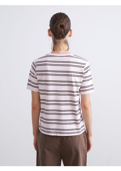 Yeni Sezon Bisiklet Yaka Çizgili Kadın Tişört fırsatları