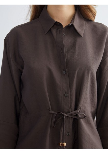 Yeni Sezon Oversize Modal Karışımlı Kadın Gömlek indirimleri