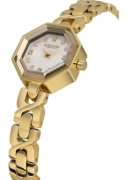 DK.1.AG1420.05 Taşlı Tasarım Çelik Kordon Çelik Kasa 5 Atm Suya Dayanıklı Altın Renk Kadın Kol Saati modelleri