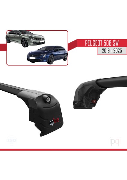 Peugeot 508 Sw 2019-2025 Arası ile Uyumlu Ace-2 Ara Atkı Tavan Barı Siyah 2 Adet modelleri
