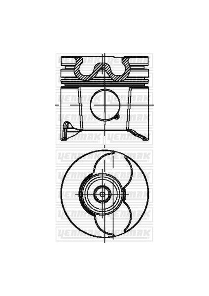 Piston Segman Std 85MM 206-306-307-406-607-BOXER-PARTNER-EXPERT 2.0hdı-2.0jtd PKW-RHZ-RHY-DW10ATED