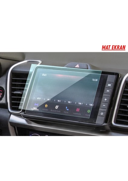 Honda City 2025 Navigasyon ve Multimedya Uyumlu Mat Ekran Koruyucu