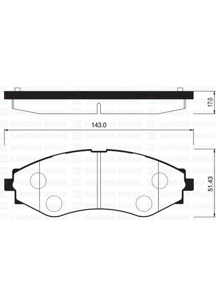 Ön Fren Balata Chevrolet Lacettı 1.2l 1.4l 1.6l J200 05- / Aveo 1.2l 1.4l T250 T255 06- / Daewoo Nubıra 1.6l F16D3 16V 03- Aşınma Ikaz Kontağı Mevcut - Şimsiz