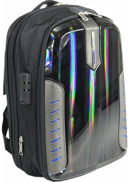 S24138 Polyester Laptop/sırt Çantası Siyah - Mavi modelleri