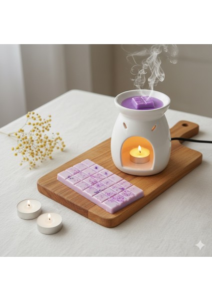 Hediyeli Buhurdanlık Koku Tableti %100 Soya Wax Melts ,buhurdanlık Mum Kokulu Mum