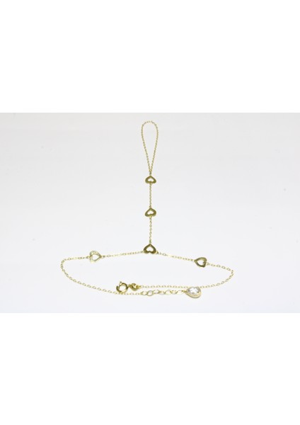 14 Ayar Altın Kalpli Şahmeran Modeli Şık ve Zarif