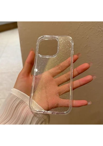 Iphone 13-14-15 Uyumlu Simli Şeffaf Yumaşak Kılıf modelleri