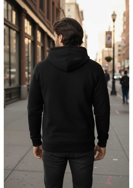 Fern Kapüşonlu Erkek Sweatshirt Lacivert modelleri