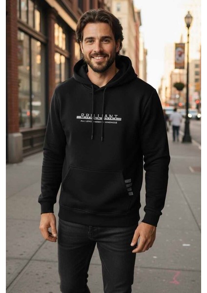 Fern Kapüşonlu Erkek Sweatshirt Lacivert fırsatları