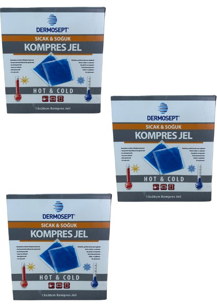 Sıcak & Soğuk Kılıflı Termojel 13X26 3'lü