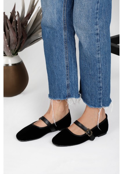 Kadın Babet Rahat Günlük Ayakkabı Kadife Şık Hafif Bant Detaylı fırsatları