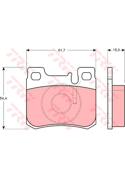Fren Balatası Arka Mercedes W202 W124