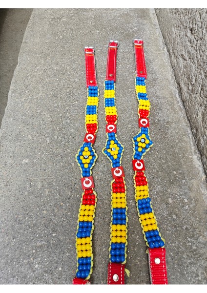 Büyükbaş Hayvan Süsü Boyunluk Kayışlı Tokalı 1 Metre 10 Adet