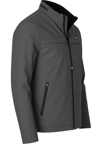 Erkek Gri Pamuk Polyester Karışımlı Su Itici Içi Kürklü Kaban – Rüzgar Geçirmez, Hafif ve dayanıklı fiyatları