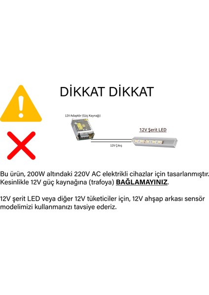 Ahşap-Taş Arkası 220V Dokunmatik Sensör Anahtarı modelleri