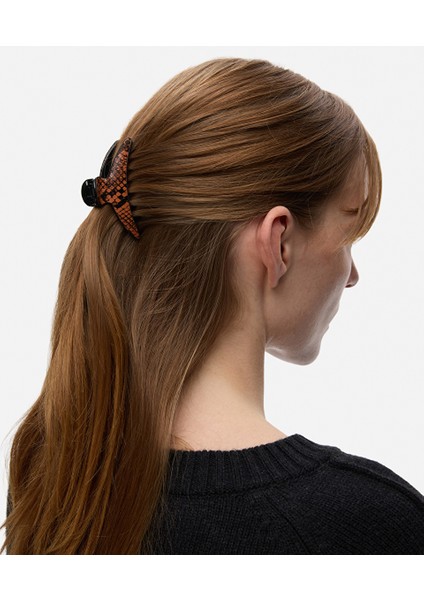 Deri Görünümlü Ikili Saç Tokası IW6250076030074