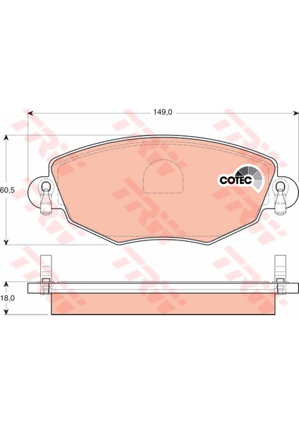 On Fren Balatası Mondeo Iıı 00 07 Jaguar x Type 04 09