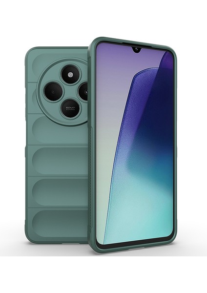 Xiaomi Redmi 14C 4g Kılıf Esnek Tpu Oyuklu Arka Yüzey Tasarımlı Etnik Silikon Kapak