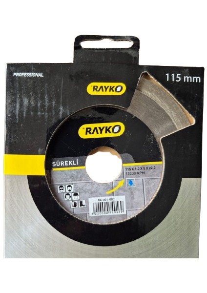 Sürekli Elmas Kesme Diski 115 x 22,2 x 1,0 x 5 mm (Seramik & Fayans)
