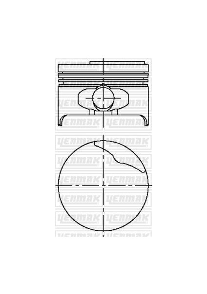 Motor Piston Segman Std 79.50MM Megane 1.6 Ie 8V K7M 1.2 Silindir