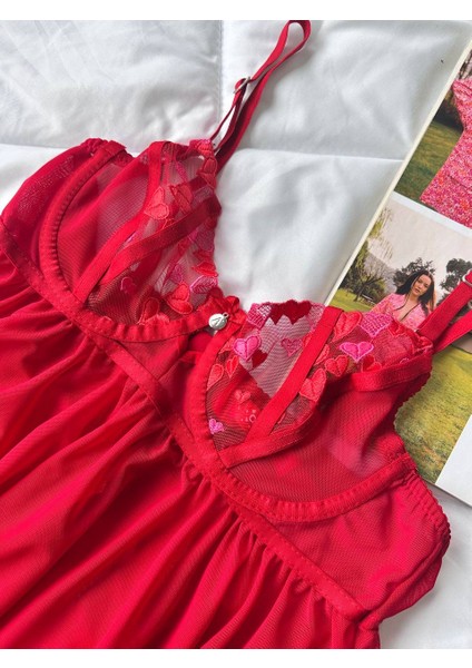 Dantelli Babydoll Gecelik & String Takım fırsatları