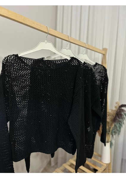 Incili Delikli Örgü Kazak fiyatları