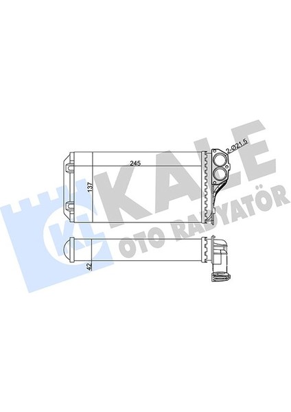 Kalorifer Radyatörü 307 00 242X135X42 / Ac Al/mknk