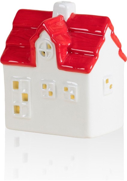 Dekoratif LED Işıklı Yılbaşı Evi 10X7X12 cm