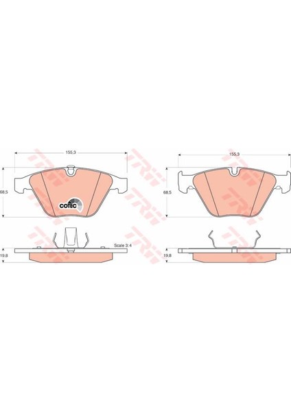 Fren Balatası On Bmw E60 E65 E90 E92 E93 E84