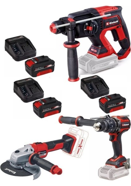 Tp-Hd 18/22 D Li Bl Tp-Cd 18/120 Li-I Bl Axxio 18/150 3X4.0AH Akülü Kömürsüz Set