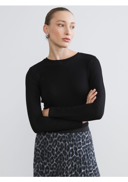 Yeni Sezon Bisiklet Yaka Kadın Body