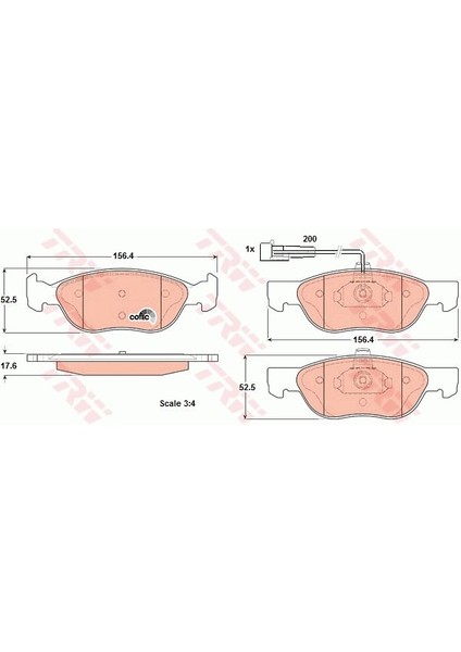 Ön Balata Fişli Brava-Bravo 95-01 Marea 96 Punto 00