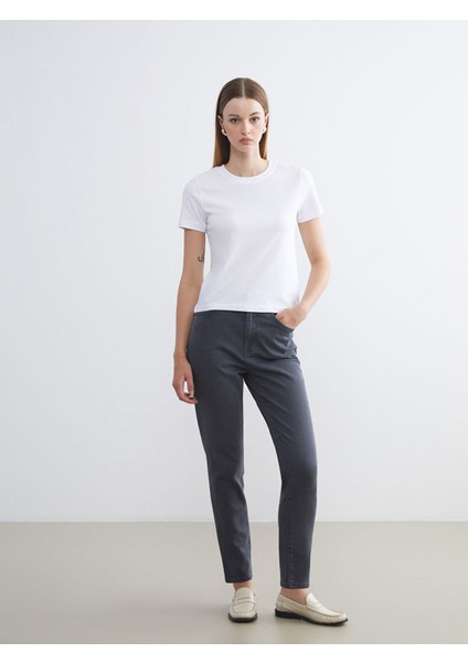 Yeni Sezon Slim Mom Kadın Jean Pantolon