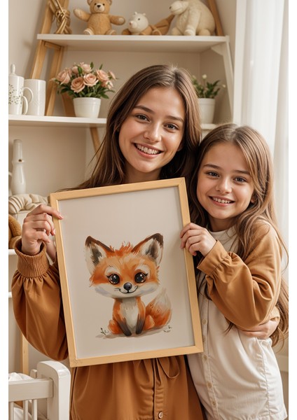 Çocuk Odası, Bebek Odası Ahşap Çerçeveli Poster, Tablo NO:114 modelleri