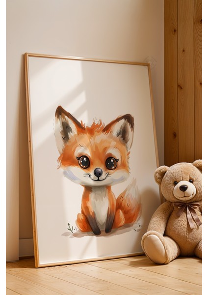 Çocuk Odası, Bebek Odası Ahşap Çerçeveli Poster, Tablo NO:114 fırsatları