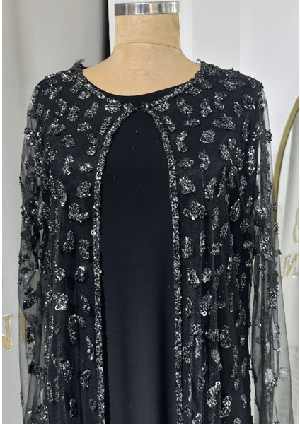 Perla 2'li Takım Taşlı Abaya modelleri